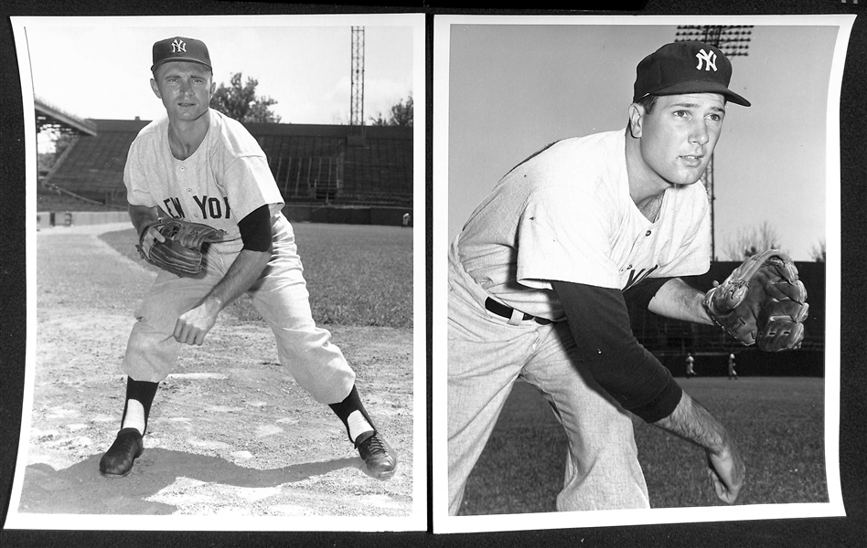 Lot of (15) Don Wingfield 1950s-1960 New York Yankees 8x10 Type 1 Photos (w. Original Envelope From Wingfield)